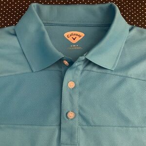 CALLAWAY SS 100% Polyester 3 Button Polo